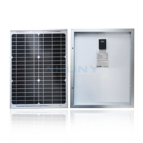 Monokristallines Photovoltaik-Solarmodul - ERIGID M20W - SHENZHEN AHONY POWER CO.,LTD - halbstarr / black / mit Aluminiumrahmen