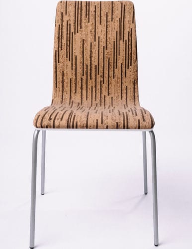Moderner Stuhl - BOREAL - CREATIVE-CORK - für den Innenraum / Kork / Gestell aus Stahl