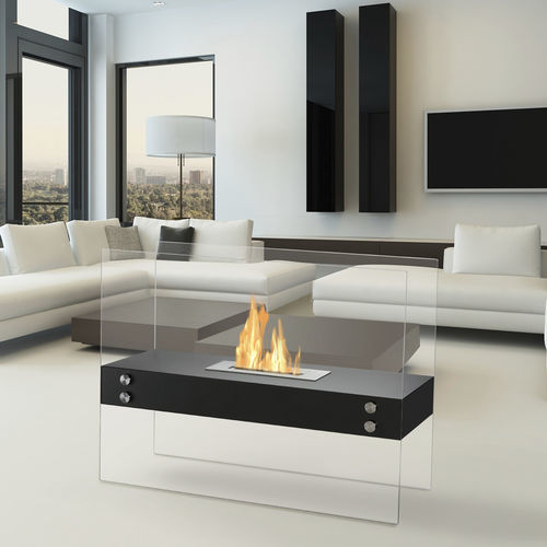Bioethanol-Kamin - VITRUM H BLACK - IGNIS Development, Incorporated - freistehend / bodenstehend / ohne Abzug