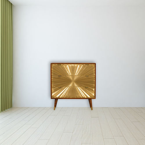 Kommode / skandinavisches Design - MANILA  - Artisan Furniture - Massivholz / Messing / Kupfer