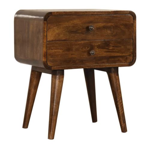 Nachttisch / skandinavischer Stil - IN1587 - Artisan Furniture - Massivholz / Gestell aus Massivholz / gebogen