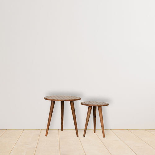 Satztisch / skandinavisches Design - PRIMA  - Artisan Furniture - Massivholz / Gestell aus Massivholz / rund