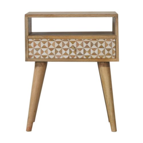 Nachttisch / skandinavischer Stil - SARINA  - Artisan Furniture - Massivholz / Harz / Gestell aus Massivholz