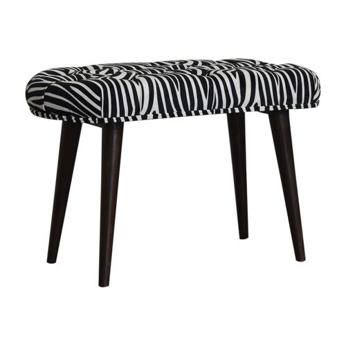 Polsterbank / skandinavisches Design - ZEBRA  - Artisan Furniture - Samt / Gestell aus Massivholz / Massivholz