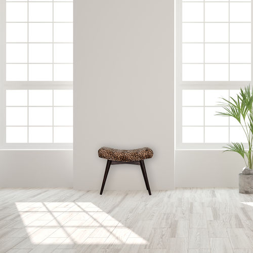 Polsterbank / skandinavisches Design - LEOPARD - Artisan Furniture - Samt / Gestell aus Massivholz / Massivholz
