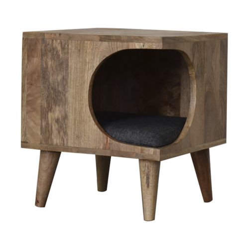 Massivholz-Hundebett - NORDIC - Artisan Furniture - mit abnehmbarem Kissen
