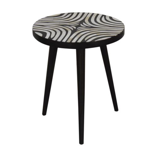 Beistelltisch / skandinavisches Design - INLAY  - Artisan Furniture - Massivholz / Gestell aus Massivholz / rund