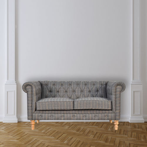 Chesterfield-Sofa - PEWTER TWEED - Artisan Furniture - Stoff / mit Armlehnen / grau