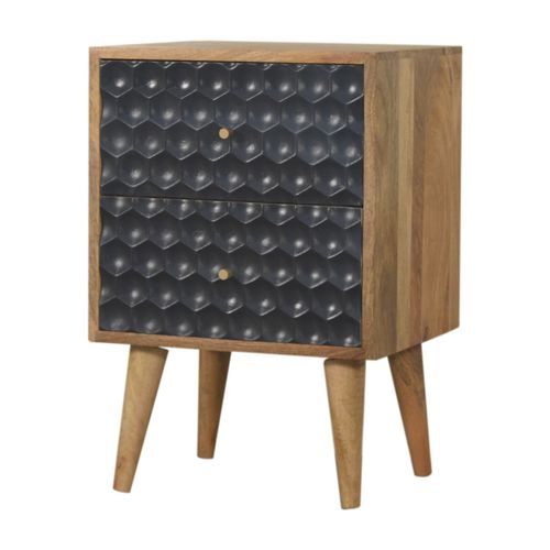 Nachttisch / skandinavischer Stil - HONEYCOMB  - Artisan Furniture - Massivholz / Gestell aus Massivholz / rechteckig