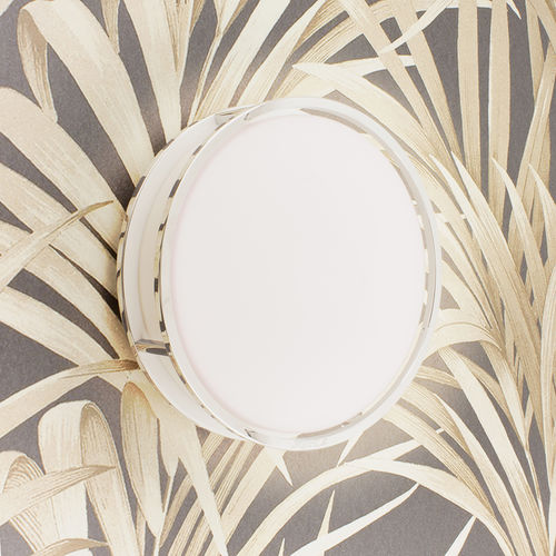 Moderne Wandleuchte - Art Deco - BATH BAZAAR - für den Innenraum / aus verchromtem Metall / Glas