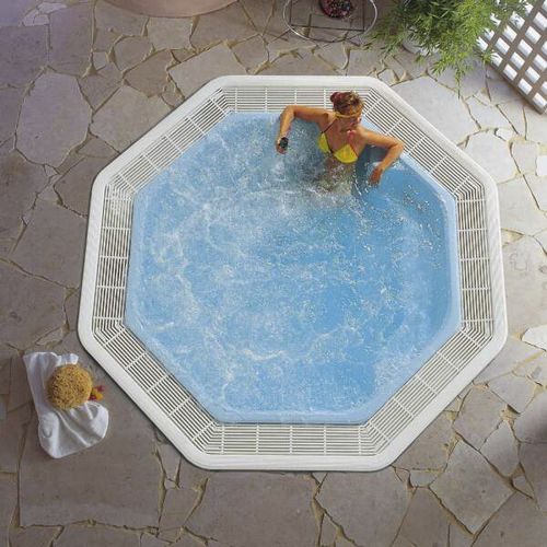 Einbau-Whirlpool - Octagon - Fire Ice Systemtec Georg Zelger e.K. - achteckig / 3 Plätze / Sechssitzer