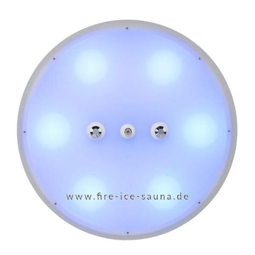Duschkopf für Deckenmontage - 640-21392-1 - Fire Ice Systemtec Georg Zelger e.K. - rund / Regenstrahl / mit integrierter Beleuchtung