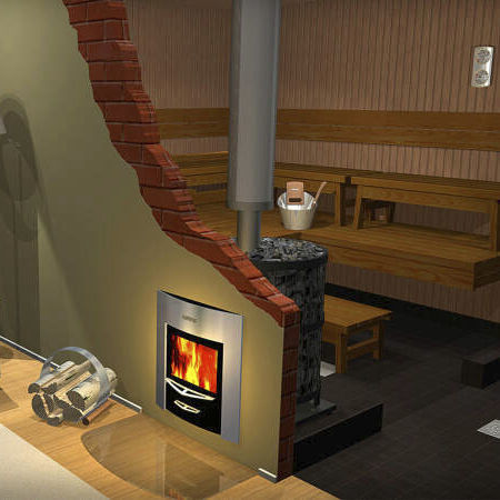 Holz-Saunaofen - Harvia Legend 240 Duo - Fire Ice Systemtec Georg Zelger e.K. - 20 kW...50 kW / bodenstehend / Stahl