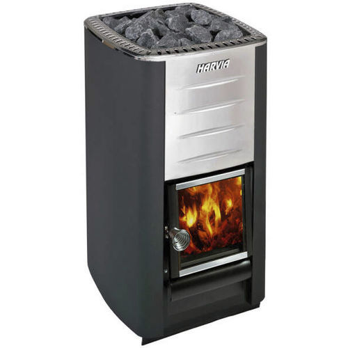 Holz-Saunaofen - Harvia m3 - Fire Ice Systemtec Georg Zelger e.K. - 10 kW...20 kW / bodenstehend / Edelstahl