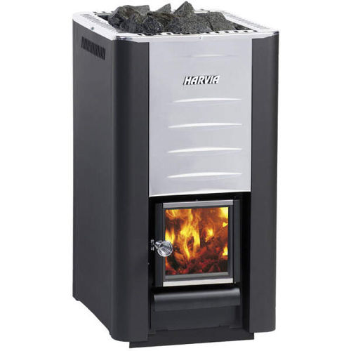 Holz-Saunaofen - Harvia 26 Pro - Fire Ice Systemtec Georg Zelger e.K. - 20 kW...50 kW / bodenstehend / Edelstahl