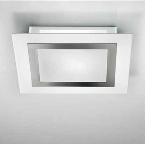 Moderne Deckenleuchte - FRAME-PL - LAM Export - quadratisch / Glas / Stahl