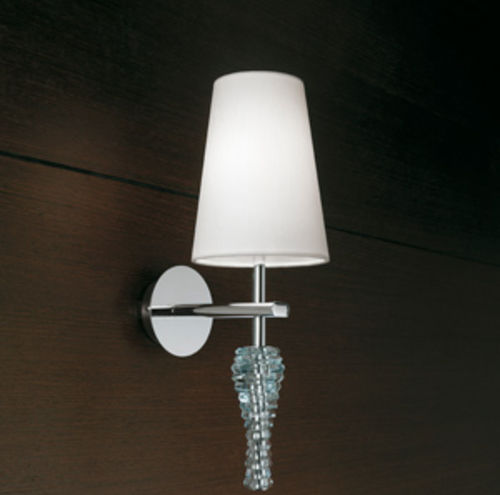 Moderne Wandleuchte - CRYSTAL - LAM Export - für den Innenraum / Stahl / Kristall