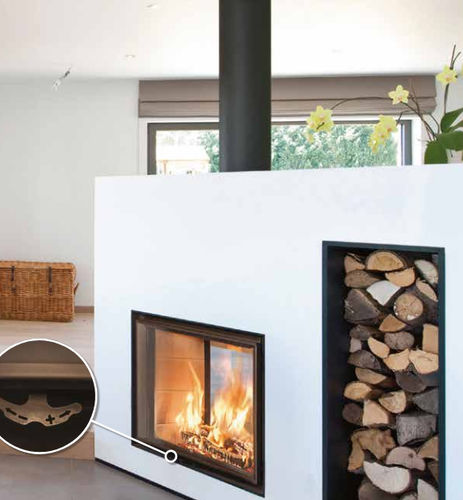 Holzkamin - CONCEPT 690 DF - BODART & GONAY - Einbau / für Wandmontage / Zentral
