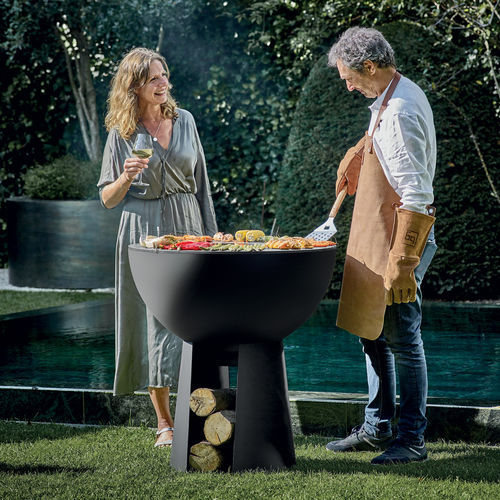 Holz-Gartengrill - BG STONE - BODART & GONAY - mobil / transportierbar / Metall