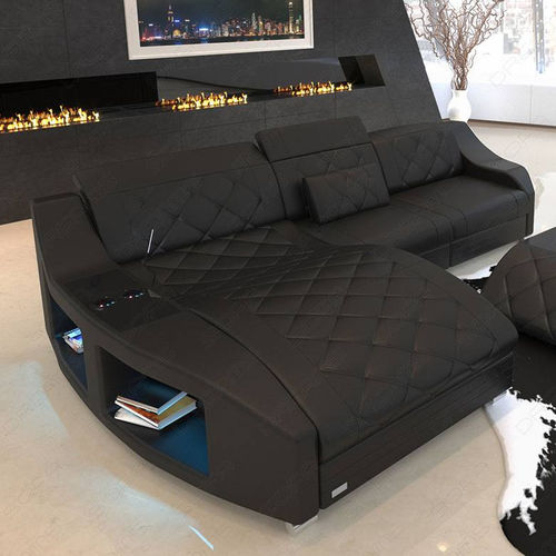 Ecksofa - PALM BEACH L - Sofa dreams - modern / Leder / mit Armlehnen