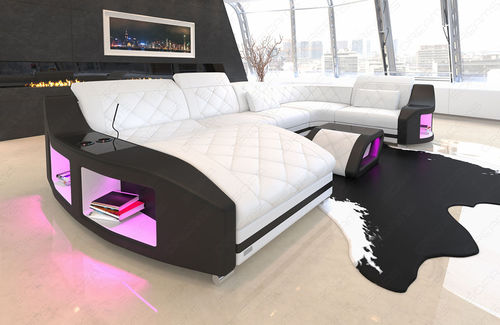 Modulsofa - PALM BEACH U  - Sofa dreams - modern / Leder / mit Armlehnen