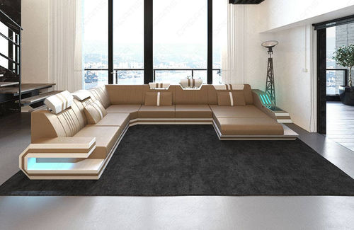 Modulsofa - Ravenna XL - Sofa dreams - modern / Leder / mit Armlehnen