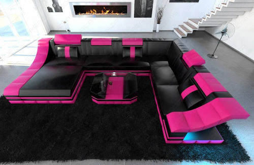 Modulsofa - Turino XL - Sofa dreams - modern / Leder / mit Kopfstütze