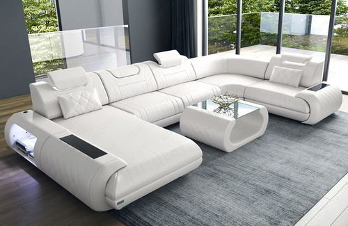 Modulsofa - Rimini U - Sofa dreams - Eck / modern / Leder