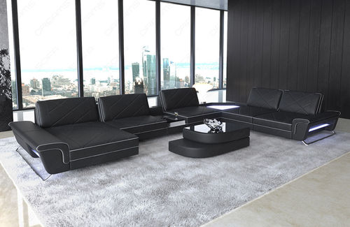 Modulsofa - Ferrara XL - Sofa dreams - modern / Leder / mit Armlehnen