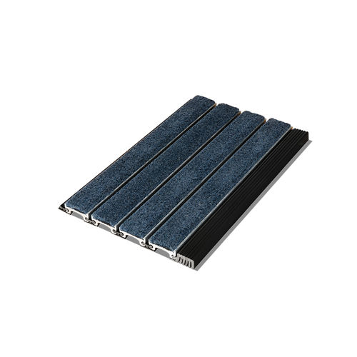 Eingangsmatte für Gewerbegebrauch - PEDILUXE® - CS Construction Specialties - Aluminium / Messing / Schmutzfang