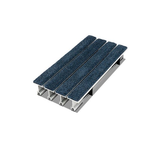 Eingangsmatte für Gewerbegebrauch - PEDIGRID® - CS Construction Specialties - Aluminium / Messing / Schmutzfang