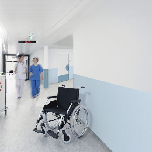 PVC-Wandschutz - ACROVYN® - CS Construction Specialties - Dekor / Folie / antibakteriell