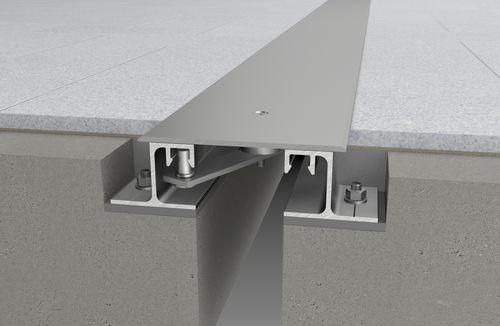 Aluminium-Dehnungsfuge - SJP-S SERIES - CS Construction Specialties - Edelstahl / bodenstehend / für Wand