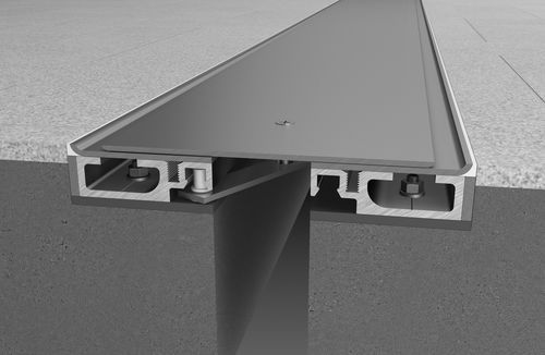 Metall-Dehnungsfuge - SJ-S & SJ-HDS SERIES - CS Construction Specialties - Edelstahl / bodenstehend / für Wand