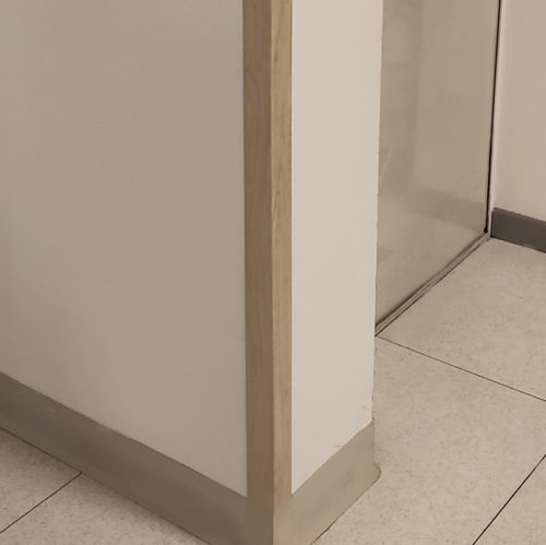 Verbundwerkstoff-Wandschutz - WCGL - STYLA s.r.l. - antibakteriell / für Eckeinbau