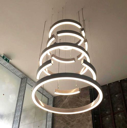 Hängelampe - LOOP MULTI - HB LUX LIGHTING - HB LUX TEKNOLOJI SAN VE TIC LTD - extrudiertes Aluminium / modern / mit Kabel