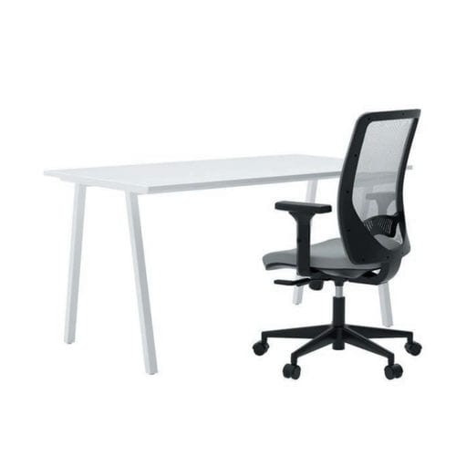 Moderner Chefsessel - X-ON - JULCAR - Leder / Stoff / Aluminium