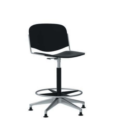 Standard-Hochstuhl - QUICK - JULCAR - mit Rollen / für Büro / lackiertes Holz