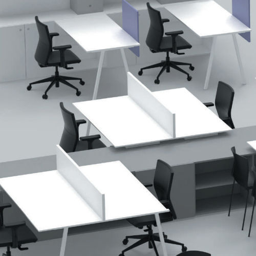 Schreibtisch für Open Space - TFT - JULCAR - bodenstehend / für 2 Personen / modern