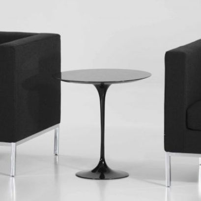 Moderner Tisch - KUBO - 1A - JULCAR - Glas / Gestell aus Glas / rund