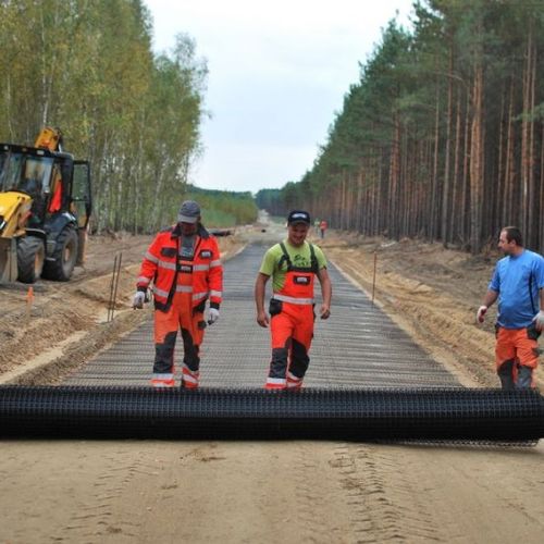 Verstärkendes Geogitter - POLGRID BX BIAXIAL - Pietrucha Group - zur Bodenstabilisierung / für Fundament / für den Tiefbau