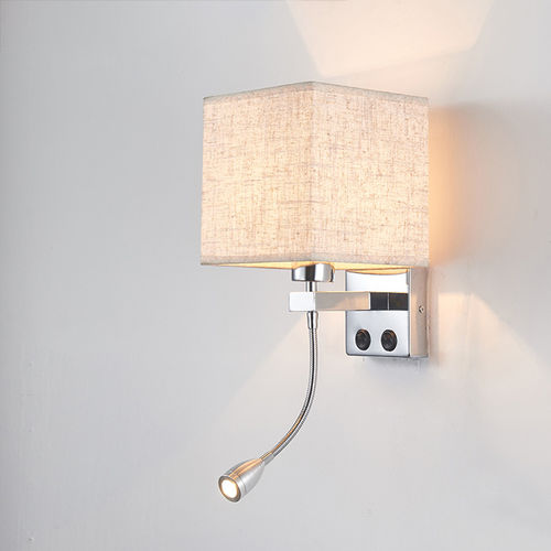 Moderne Wandleuchte - KD-LWL-ALK30 - kindom opto-electronic co.,ltd - für den Innenraum / Aluminium / Stoff