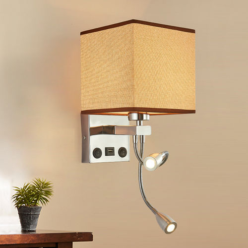 Moderne Wandleuchte - KD-LWL-ALUK31 - kindom opto-electronic co.,ltd - für den Innenraum / Aluminium / Stoff