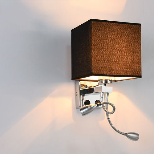 Moderne Wandleuchte - KD-LWL-ALK31 - kindom opto-electronic co.,ltd - für den Innenraum / Aluminium / Stoff