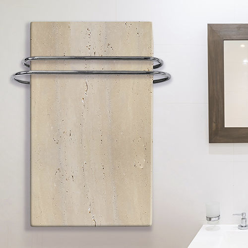 Elektrischer Badheizkörper - Le Fante Travertino - Chaleur Naturelle - 1001 w...1500 w / modern / Naturstein