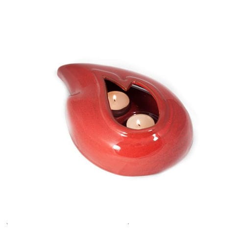 Kerzenhalter / emaillierte Keramik - FIAMMA  - mavi ceramica - für Gewerbegebrauch