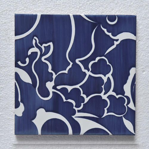 Keramikfliesen - Type 2 - mavi ceramica - seidenmatt / gestrichen / für den Innenraum