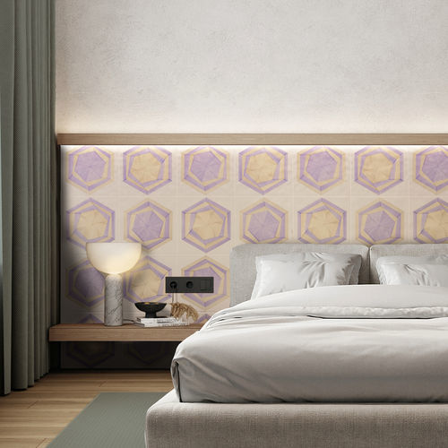 Sechseckige Fliese / Keramik - Positivo - mavi ceramica - emailliert / gestrichen / seidenmatt