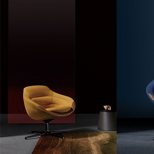 Moderner Sessel - D series-D3 - Zhejiang Sunon Furniture Manufacture Co., Ltd. - Stoff / Stahl / mit Kissen