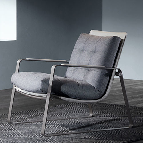 Moderner Sessel - UC - Zhejiang Sunon Furniture Manufacture Co., Ltd. - Stoff / Metall / mit Kissen